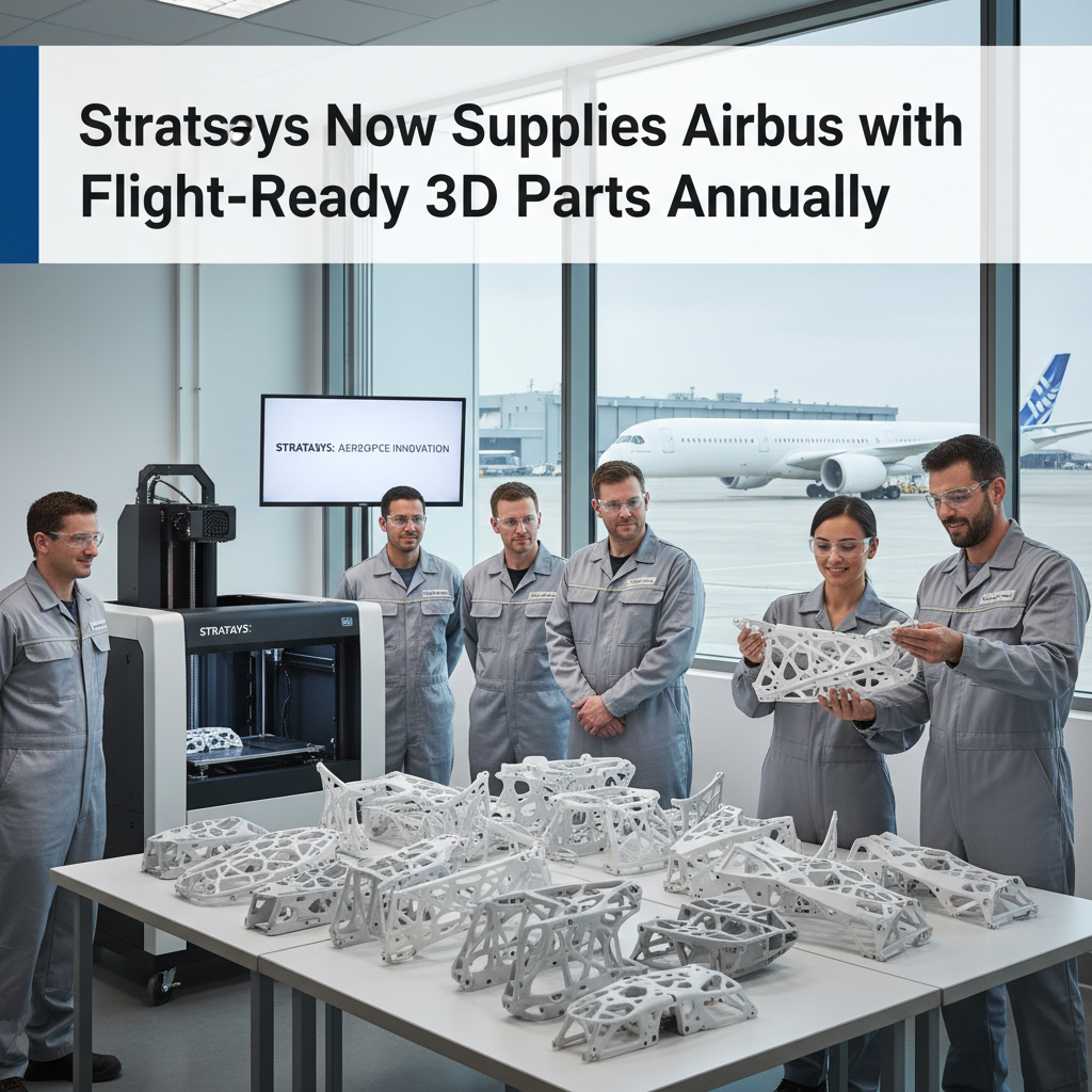 Stratasys Powers Airbus: 25,000 3D-Printed Parts Annually Mark a New Era for Aerospace Manufacturing