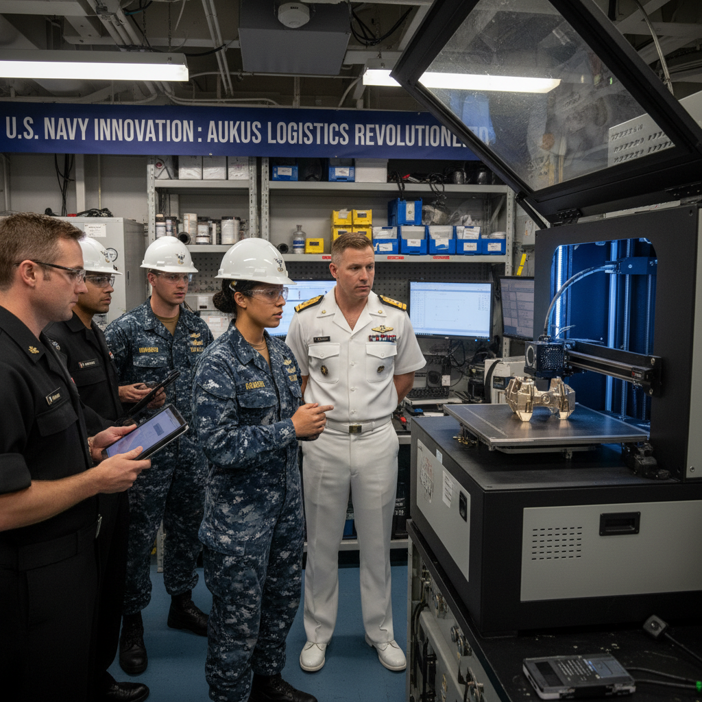 U.S. Navy Advances Frontline 3D Printing Technology, Strengthening AUKUS Cooperation and Logistics