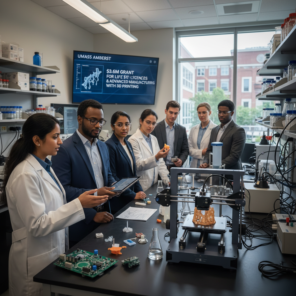 UMass Amherst Receives $3.6 Million Grant to Propel Life Sciences and Advanced 3D Manufacturing