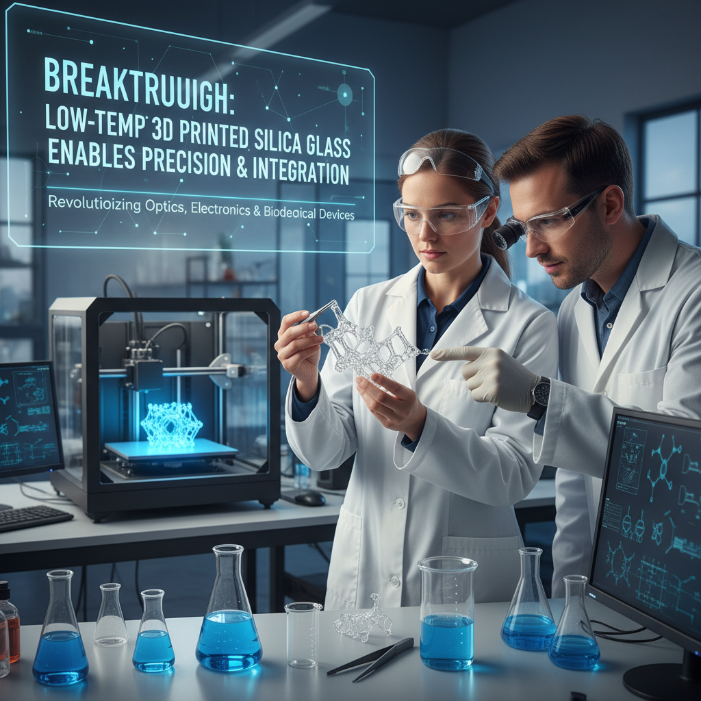Revolutionary 3D Printing Unlocks Low-Temperature, High-Precision Silica Glass