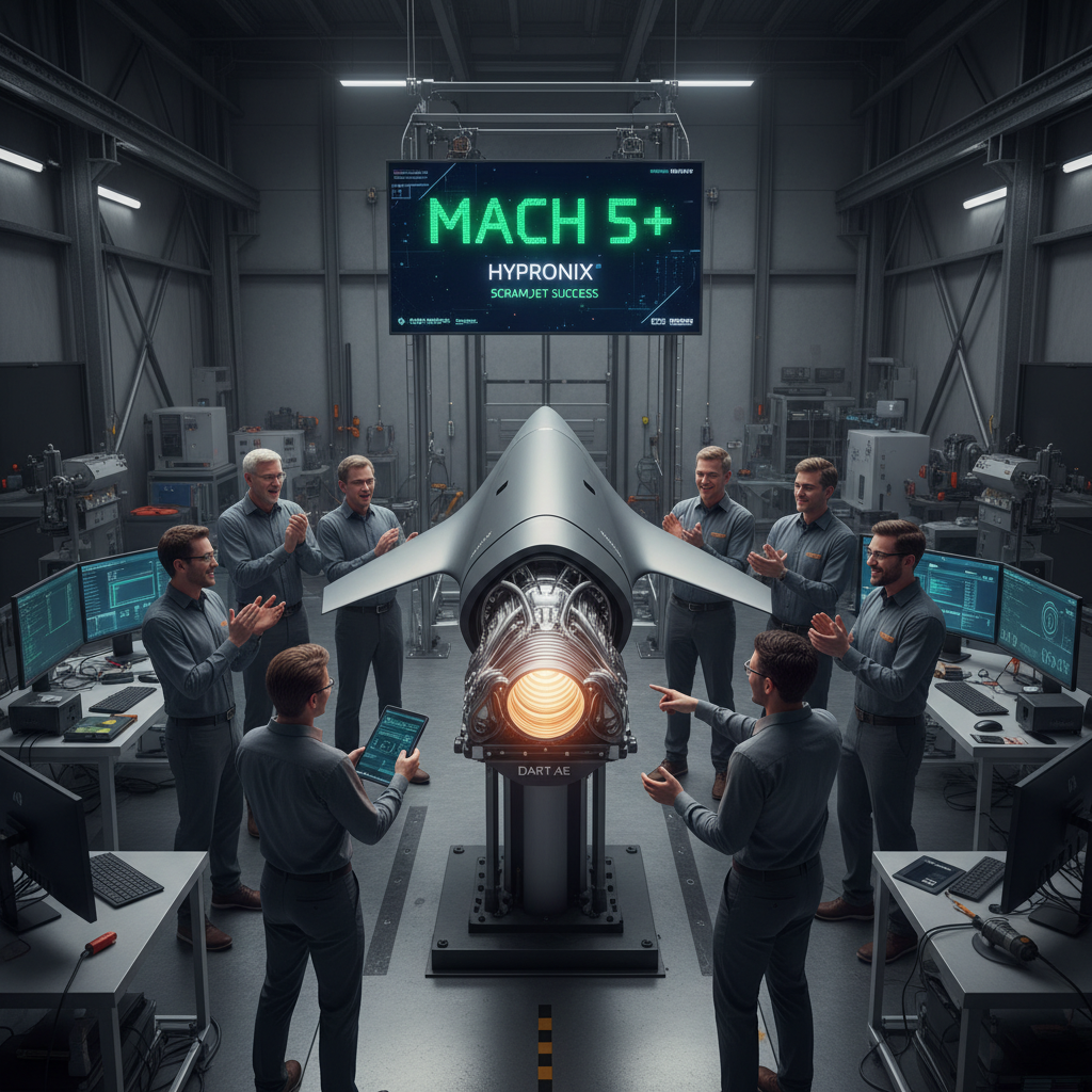 Hypersonix DART AE Achieves Historic Mach 5+ Flight with 3D Printed Scramjet Engine