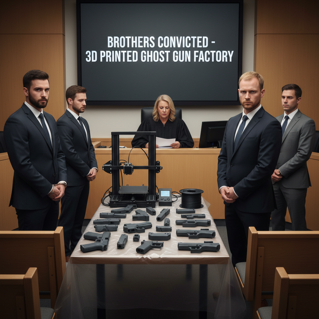Unmasking the Threat: Two Brothers Convicted for Running 3D Printed 'Ghost Gun' Factory