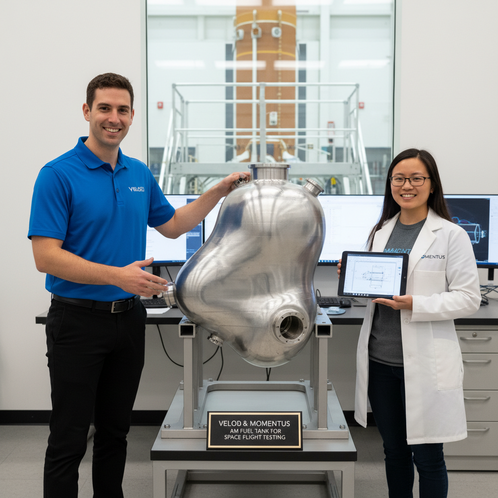 Velo3D and Momentus Pioneer Advanced AM Fuel Tanks for Space Exploration