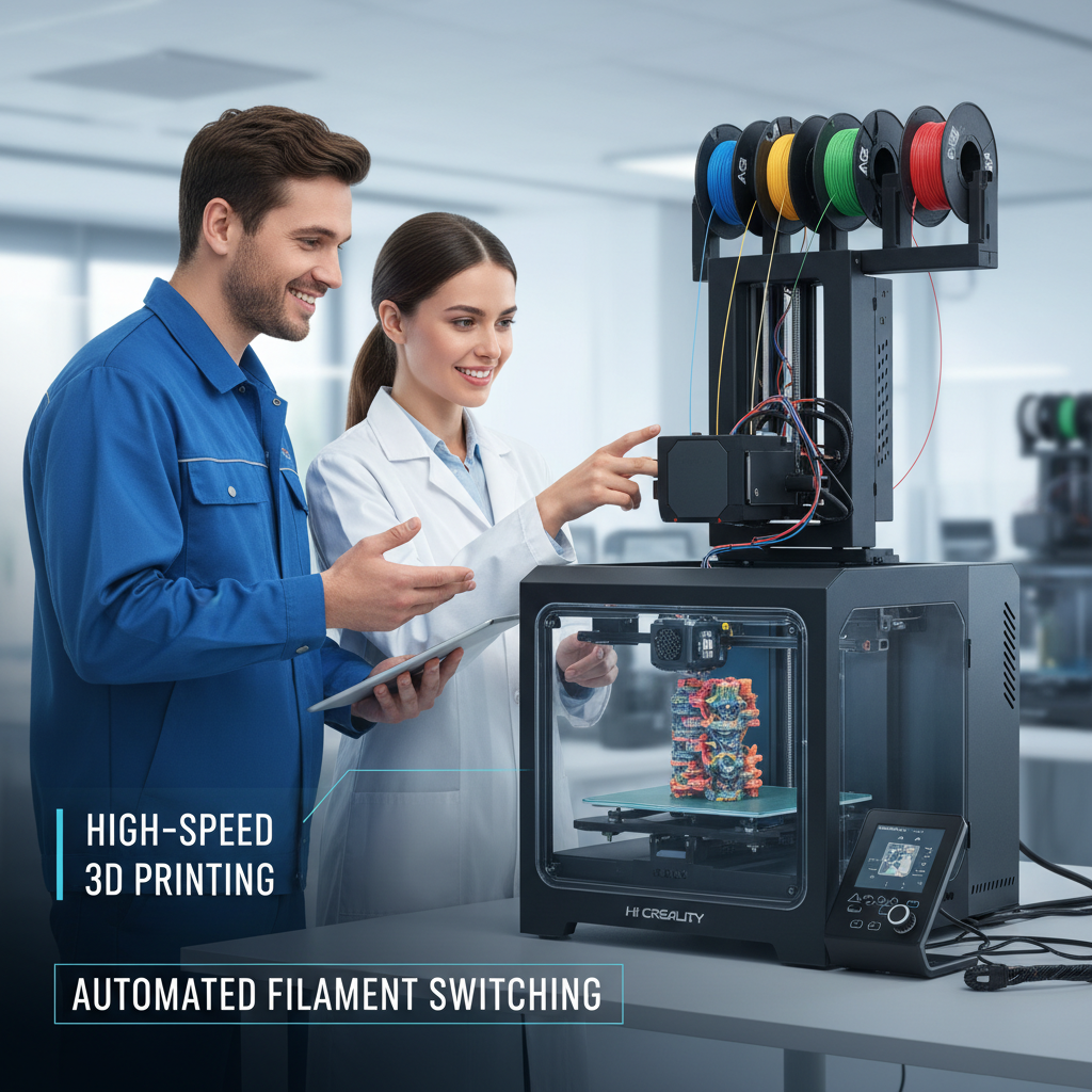 Creality Unveils Hi Combo: High-Speed 3D Printing Redefined with Automated Filament Switching
