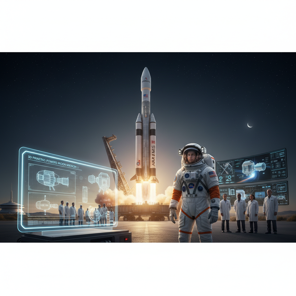 Artemis II Launches With 3D Printing Onboard, and a Much Bigger Role Ahead