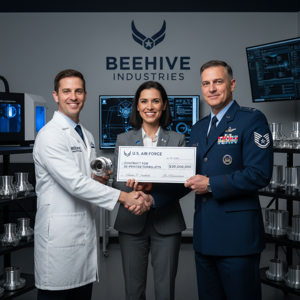 Beehive Industries Wins $30 Million Air Force Contract for 3D-Printed Turbojets