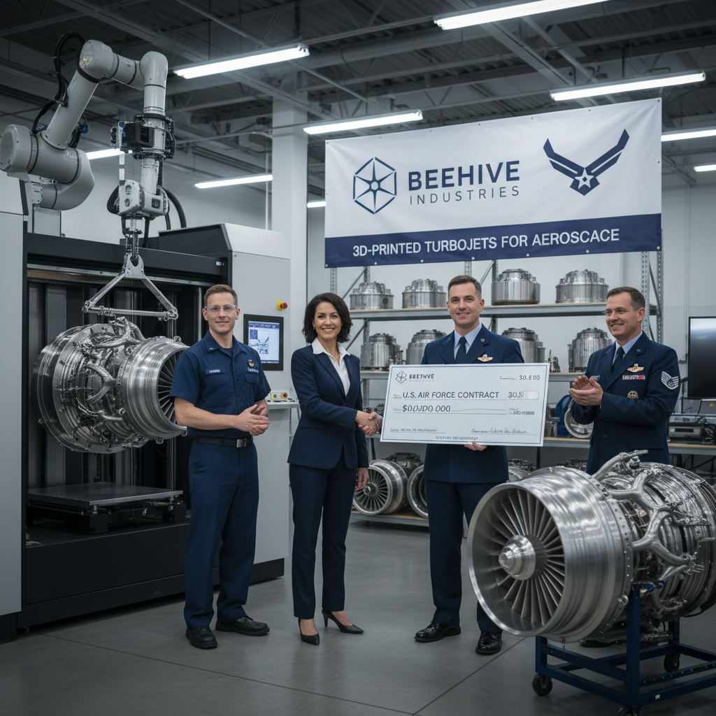 Beehive Industries Wins $30 Million Air Force Contract for 3D-Printed Turbojets