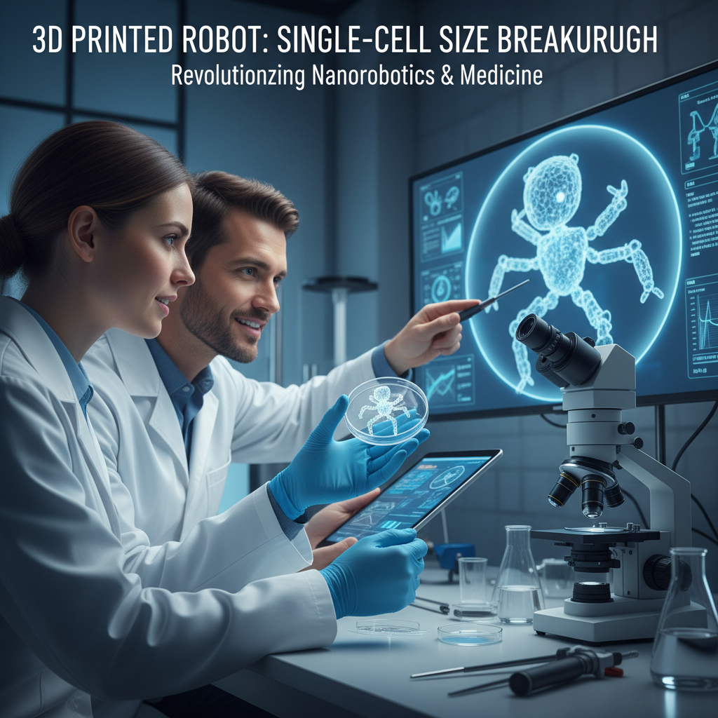 Researchers 3D Print Robot the Size of a Single-Cell Organism