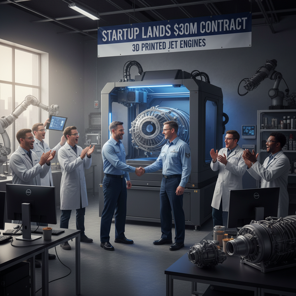 Startup Secures $30 Million Contract to 3D Print Jet Engines for the USAF