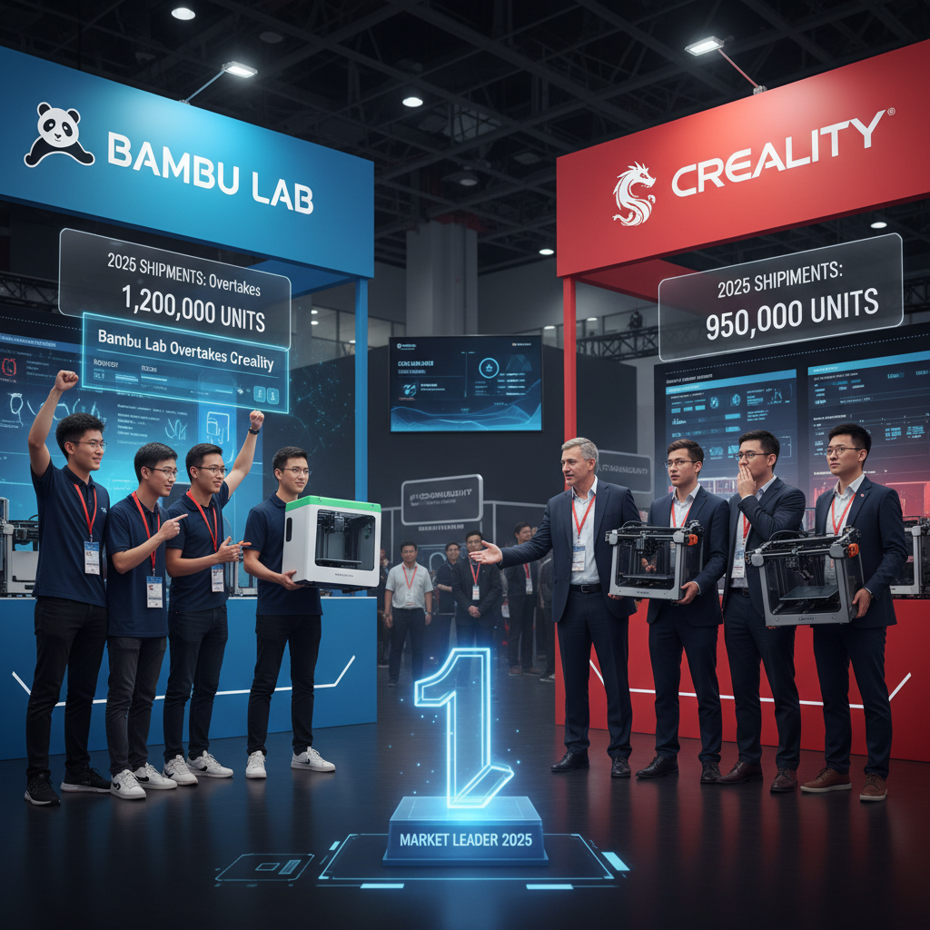 Bambu Lab Dethrones Creality: A New Era in Budget 3D Printing Dawns in 2025