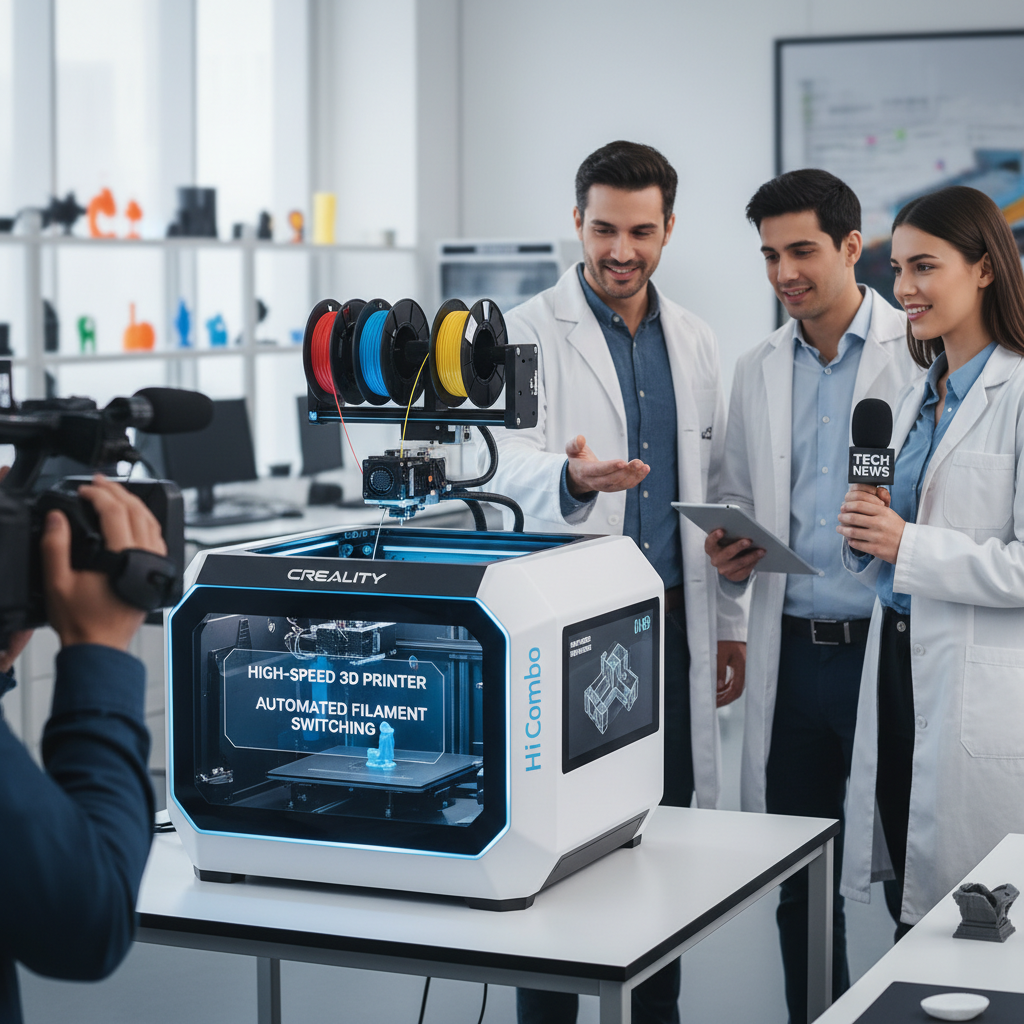 Creality Unveils Hi Combo: High-Speed 3D Printing with Automated Filament Switching