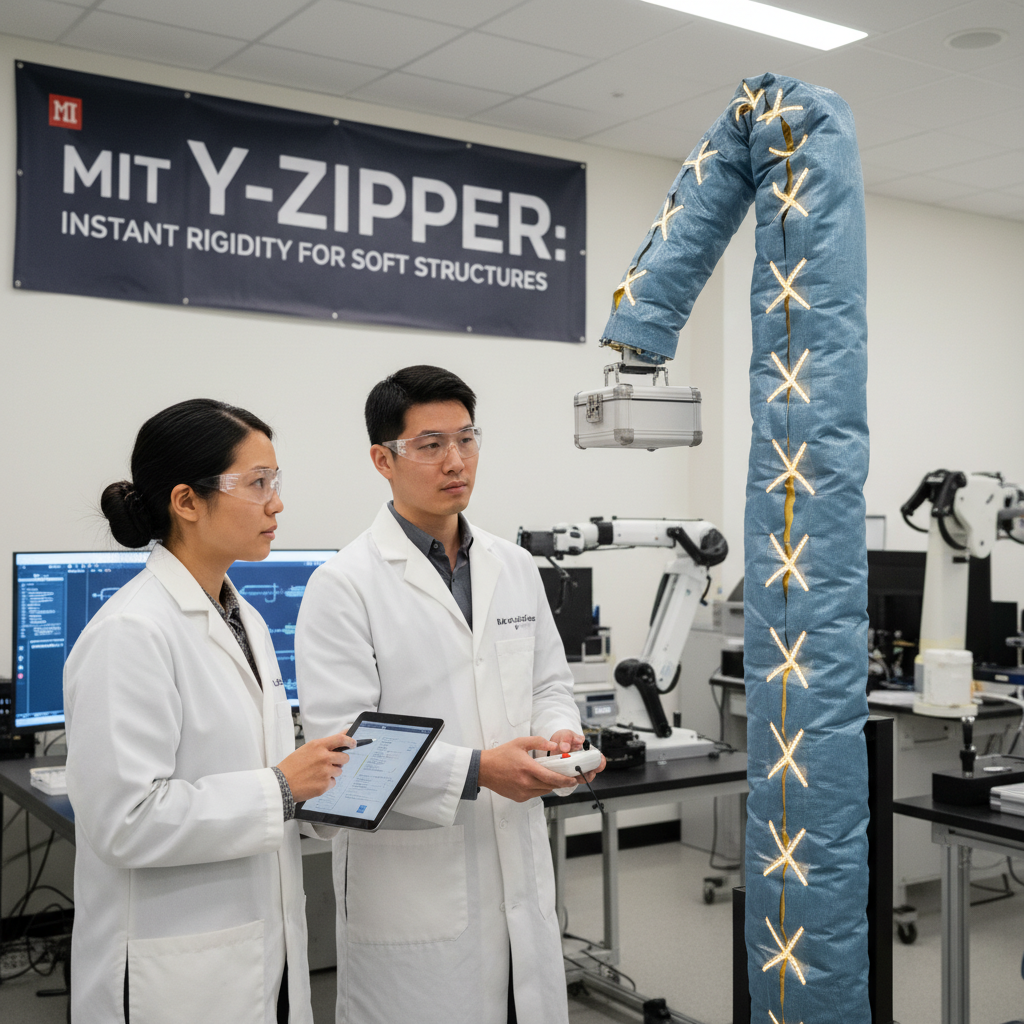 The "Y-Zipper": MIT's 3D-Printed Fastener That Zips Structures into Rigidity